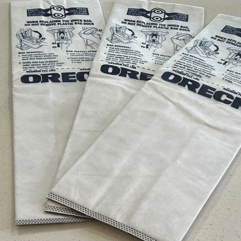 Oreck Lot Of (4)Vacuum Bags/2 Belts/ 2 Air Purifier Filters And VariedScent Tabs